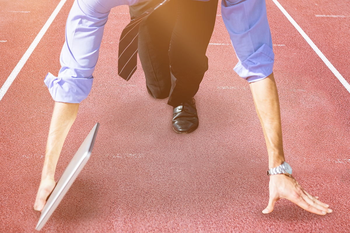 burst out the starting line